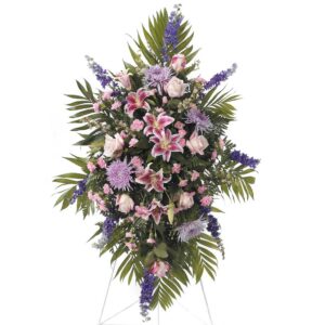 Purple & Pink Funeral Spray