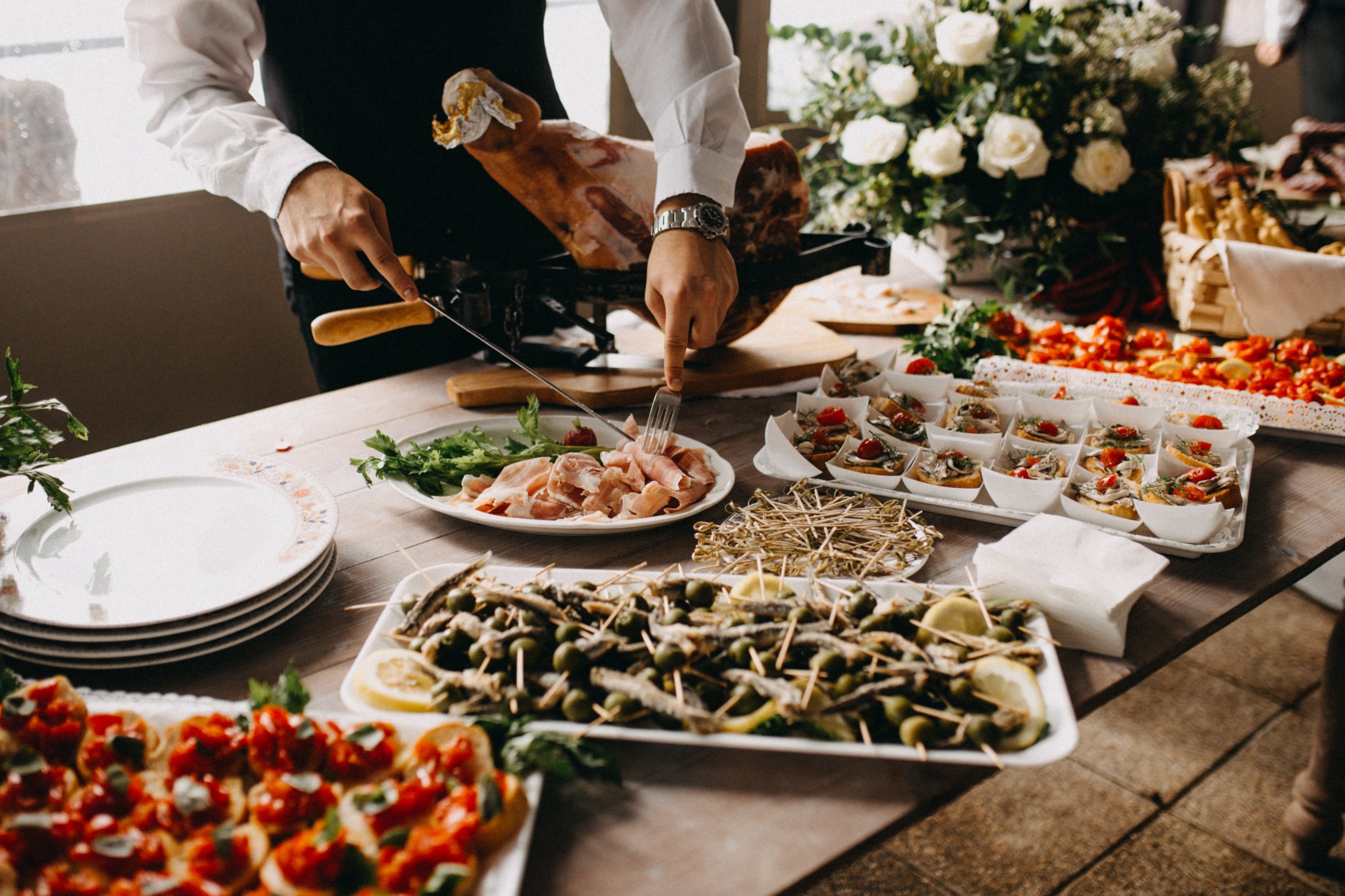 Receptions at a funeral for a funeral service