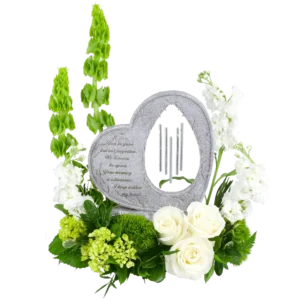 Wind Chime Memorial Bouquet